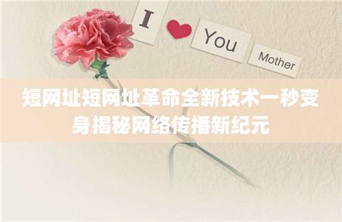 短网址短网址革命全新技术一秒变身揭秘网络传播新纪元