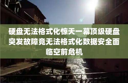 硬盘无法格式化惊天一幕顶级硬盘突发故障竟无法格式化数据安全面临空前危机