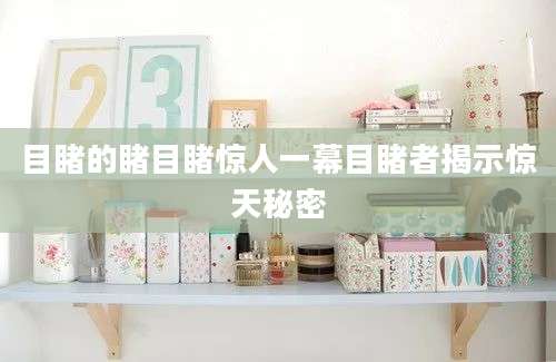 目睹的睹目睹惊人一幕目睹者揭示惊天秘密