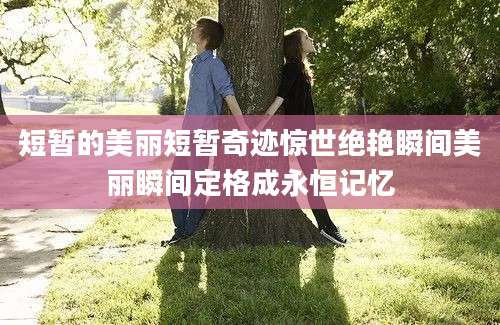 短暂的美丽短暂奇迹惊世绝艳瞬间美丽瞬间定格成永恒记忆