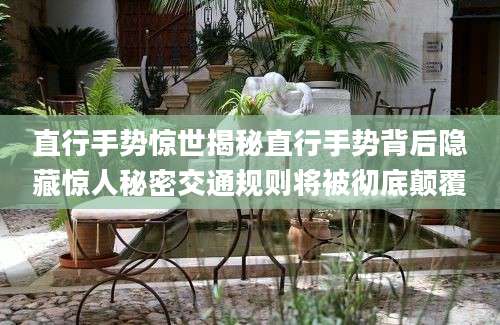 直行手势惊世揭秘直行手势背后隐藏惊人秘密交通规则将被彻底颠覆
