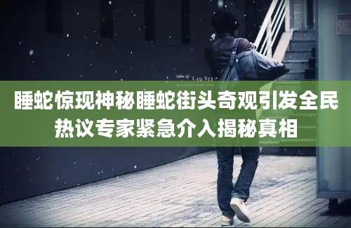 睡蛇惊现神秘睡蛇街头奇观引发全民热议专家紧急介入揭秘真相