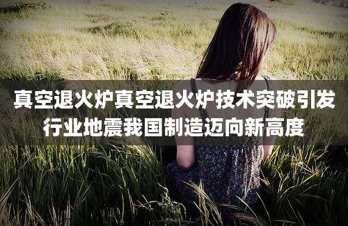 真空退火炉真空退火炉技术突破引发行业地震我国制造迈向新高度