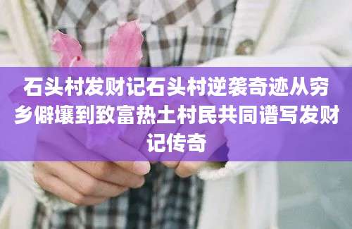 石头村发财记石头村逆袭奇迹从穷乡僻壤到致富热土村民共同谱写发财记传奇