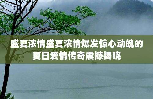 盛夏浓情盛夏浓情爆发惊心动魄的夏日爱情传奇震撼揭晓