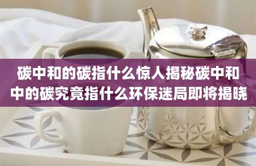 碳中和的碳指什么惊人揭秘碳中和中的碳究竟指什么环保迷局即将揭晓