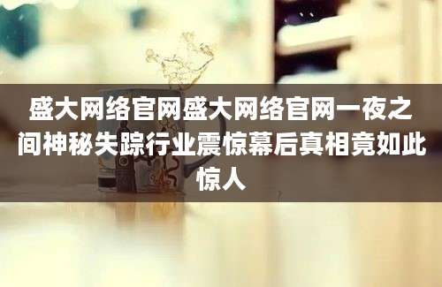 盛大网络官网盛大网络官网一夜之间神秘失踪行业震惊幕后真相竟如此惊人