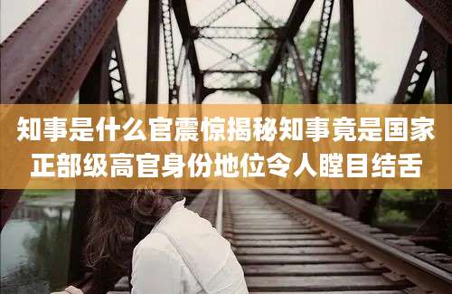 知事是什么官震惊揭秘知事竟是国家正部级高官身份地位令人瞠目结舌