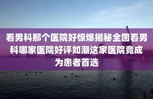 看男科那个医院好惊爆揭秘全国看男科哪家医院好评如潮这家医院竟成为患者首选