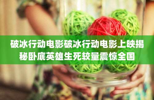 破冰行动电影破冰行动电影上映揭秘卧底英雄生死较量震惊全国
