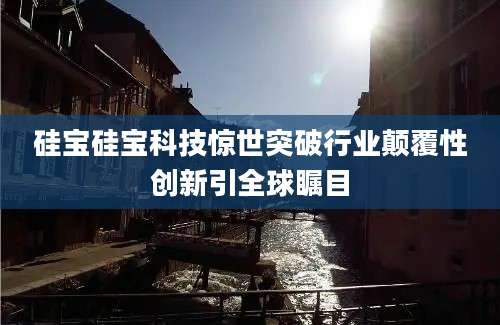 硅宝硅宝科技惊世突破行业颠覆性创新引全球瞩目