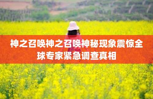 神之召唤神之召唤神秘现象震惊全球专家紧急调查真相