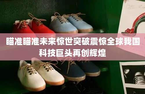 瞄准瞄准未来惊世突破震惊全球我国科技巨头再创辉煌