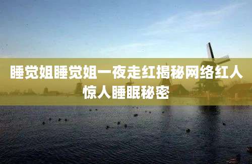 睡觉姐睡觉姐一夜走红揭秘网络红人惊人睡眠秘密