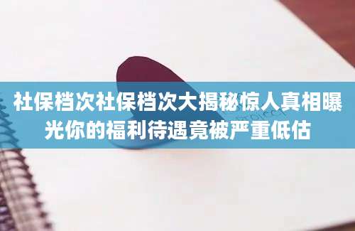 社保档次社保档次大揭秘惊人真相曝光你的福利待遇竟被严重低估