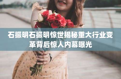 石振明石振明惊世揭秘重大行业变革背后惊人内幕曝光