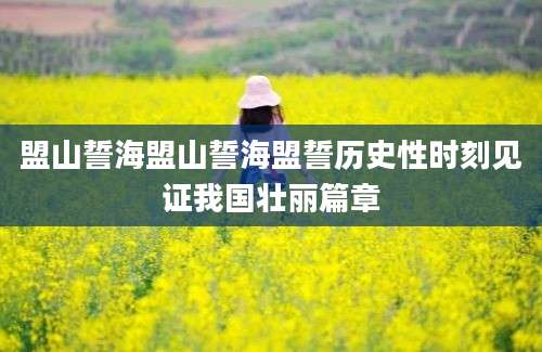 盟山誓海盟山誓海盟誓历史性时刻见证我国壮丽篇章