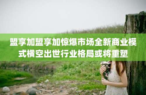 盟享加盟享加惊爆市场全新商业模式横空出世行业格局或将重塑