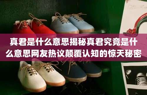 真君是什么意思揭秘真君究竟是什么意思网友热议颠覆认知的惊天秘密