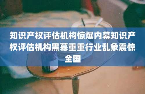 知识产权评估机构惊爆内幕知识产权评估机构黑幕重重行业乱象震惊全国