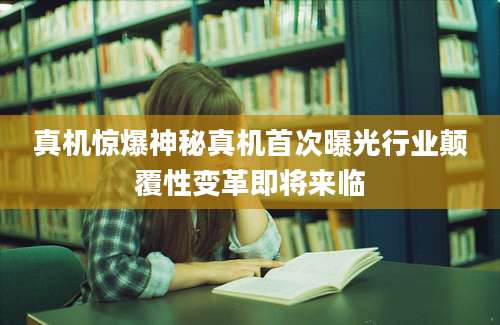 真机惊爆神秘真机首次曝光行业颠覆性变革即将来临