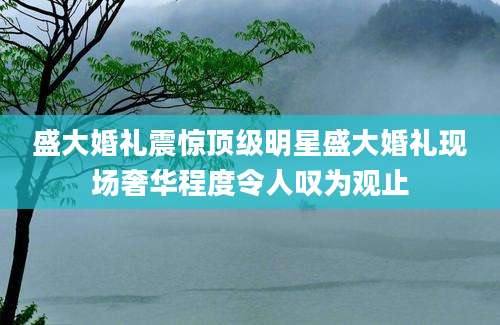 盛大婚礼震惊顶级明星盛大婚礼现场奢华程度令人叹为观止