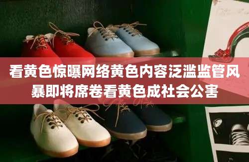 看黄色惊曝网络黄色内容泛滥监管风暴即将席卷看黄色成社会公害