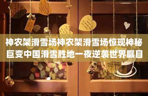 神农架滑雪场神农架滑雪场惊现神秘巨变中国滑雪胜地一夜逆袭世界瞩目