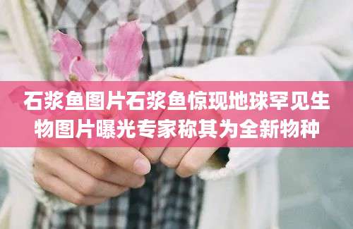 石浆鱼图片石浆鱼惊现地球罕见生物图片曝光专家称其为全新物种