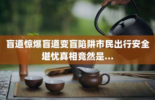 盲道惊爆盲道变盲陷阱市民出行安全堪忧真相竟然是...