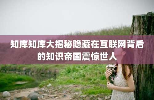知库知库大揭秘隐藏在互联网背后的知识帝国震惊世人