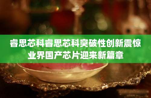 睿思芯科睿思芯科突破性创新震惊业界国产芯片迎来新篇章