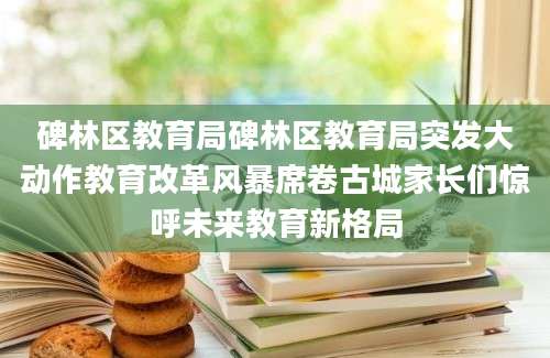 碑林区教育局碑林区教育局突发大动作教育改革风暴席卷古城家长们惊呼未来教育新格局